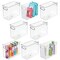 mDesign Plastic Bathroom Vanity Storage Organizer Bin with Handles